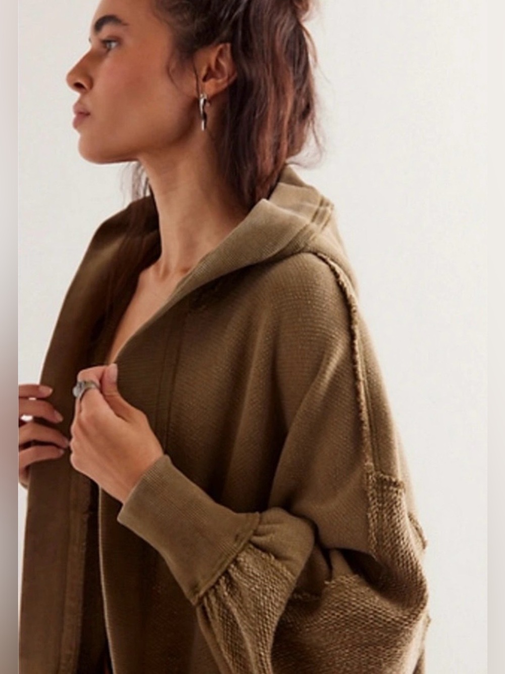 FREE PEOPLE WE THE FREE FOREVER YOURS CARDI NWT Size L in Adventurer - Picture 4 of 7